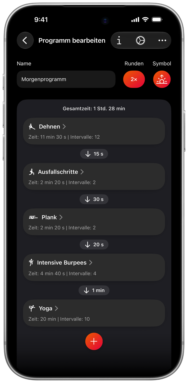 „Morgenprogramm“ in Ares: fünf Trainings nacheinander, jedes mit eigener Aufnahme