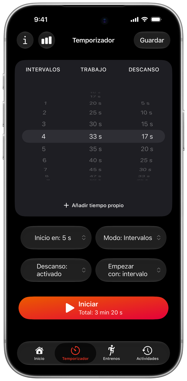 Temporizador de Ares con el tema Ares Red